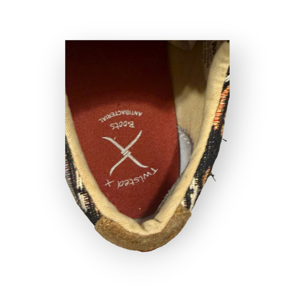 Twisted X Boys Hooey Loper Sneakers 2 Multi-color Gum Soles Western Aztec Sz 2M - Picture 8 of 9